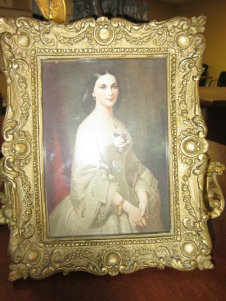 Vintage Framed Print Of A Lovely Victorian Woman