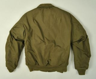 JACKET FLYER ' S COLD WEATHER ALPHA INDUSTRIES 1976 US ARMY OLD IRONSIDES SIZE XL 2