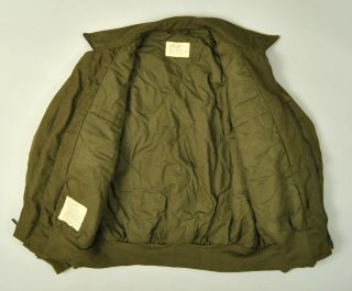 JACKET FLYER ' S COLD WEATHER ALPHA INDUSTRIES 1976 US ARMY OLD IRONSIDES SIZE XL 3