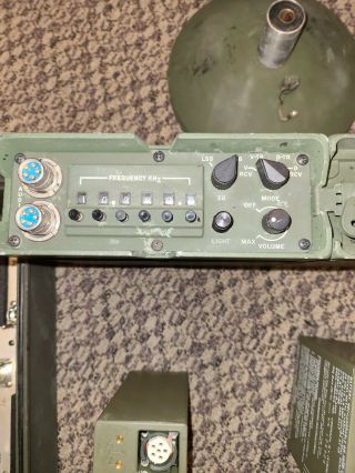 Hughes AN/PRC - 104 Military Radio Portable HF SSB & CW Transceiver set with extra 2