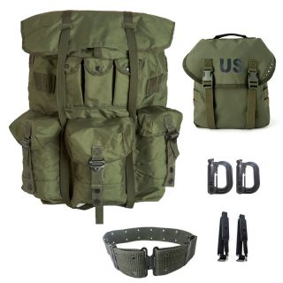 Military Large Alice Pack Army Survival Combat Backpack With Alice Butt Pack