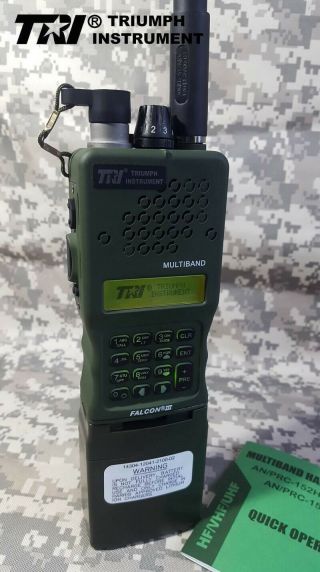 US Stock 10W TRI AN/PRC 152 Multiband 12.  6V Handheld Radio MBITR Aluminum Shell 2