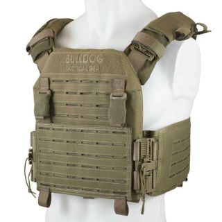 Bulldog Qr Kinetic Armour Plate Carrier Quick Release Military Molle Coyote