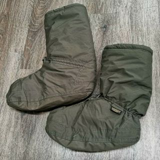 Military Carinthia G - Loft Quilted Tent Cold Weather Booties Olive Size 40 - 46