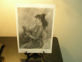 French Stage Actress Sarah Bernhardt Ruy Blas La Tosca La Dame 1883 Art Print
