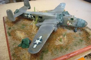 Abandoned Wwii B - 25 Mitchell Bomber Diorama