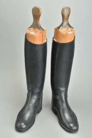 Foxhunting Gentleman ' s H.  Batten s10 Leather Riding Boots w/ Maxwell Trees.  YVD 4