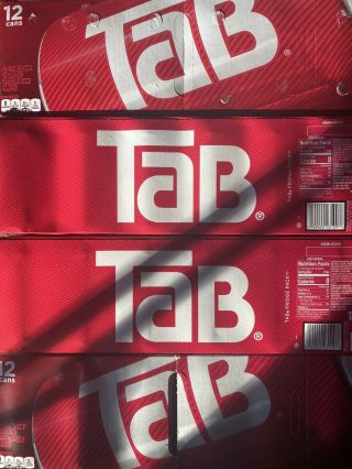(1) Tab Soda 12 Pack 12oz.  Factory.  Discontinued Feb 2021 Expiration