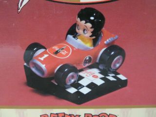 Nib Coca Cola Betty Boop Racing Car Salt & Pepper Shakers S & P