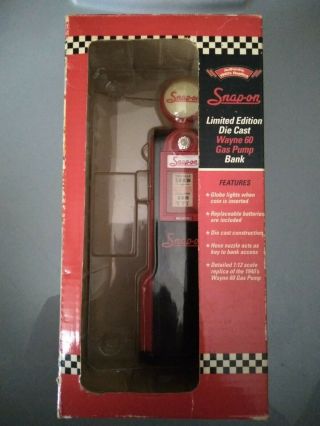 Snap On Limited Edition Die Cast Wayne 60 Gas Pump Bank