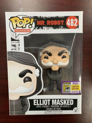 Sdcc 2017 Funko Exclusive Mr.  Robot Elliot Masked Limited Edition