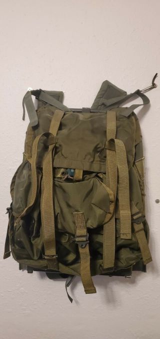 Military Od Green Field Alice Lc - 1 Back Pack Frame Ruck Sack Rucksack