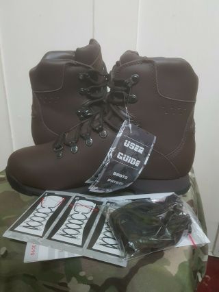 British Army Iturri Mtp Brown Patrol Full Leather Boots Uk Size 9 Large