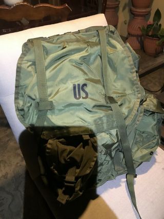 Vintage Usmc Army Military Surplus Alice Lc - 1 Combat Rucksack Backpack Gi