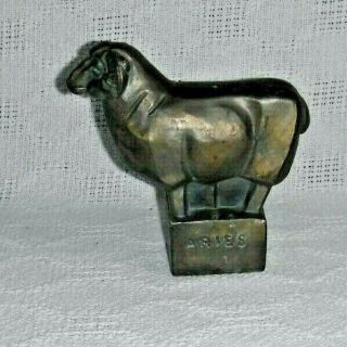 Vintage Fred Press Zodiac Sculpture Aries Mid - Century Modern Art Metal