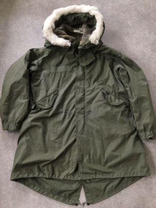 M65 Small Us Army Ecw Fishtail Parka Vintage Mod Military Issue Hood