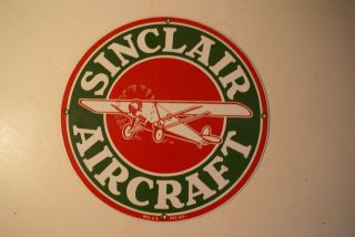 Vintage Sinclair Aircraft Sign