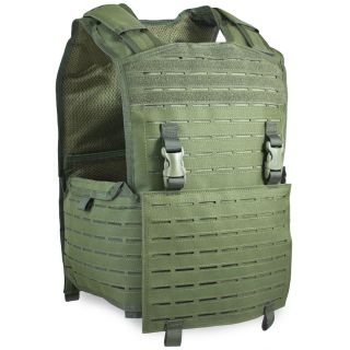 Bulldog Mission Alert Military Tactical Molle Armour Plate Carrier Vest Green