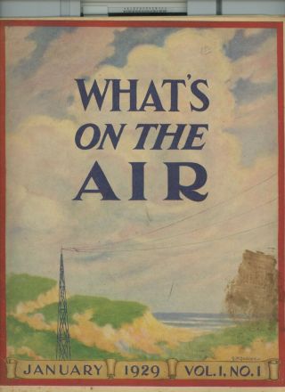 Rare Whats On The Air Early Radio Vol 1 No1 W Station Call Letters Stickers