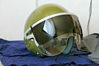 Rare Soviet Air Force Armored Helmet Zsh - 3b Flight Helmet Ussr №1