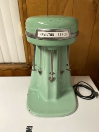 1940 - 50s Hamilton Beach 3 Cup Malt Milkshake Mixer Porcelain