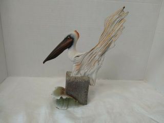 Rick Cain " Sea View " Limited Edition Pelican Sculpture 1985