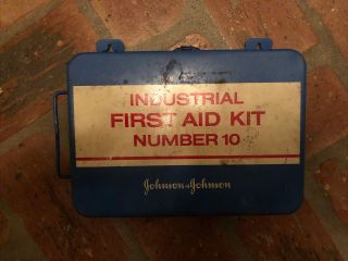 Johnson Industrial First Aid Metal Box Vintage