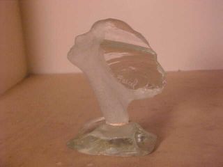 Suzanne Pascal Art Glass Sculpture On Glass Base 3