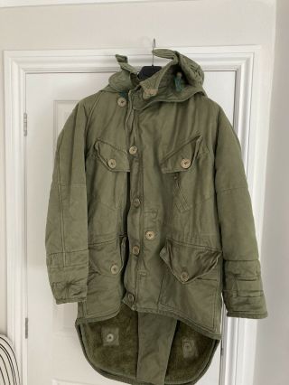 British Army Middle Parka 1954 Pattern With Hood - Size 6 40” - 43” Chest 5ft 10in