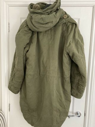 BRITISH ARMY Middle Parka 1954 Pattern with Hood - Size 6 40” - 43” Chest 5ft 10in 2