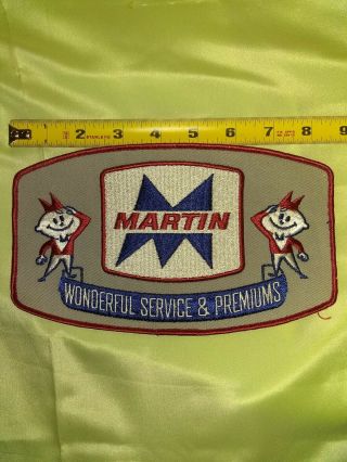 Vintage,  Rare,  Martin Oil Gas Gasoline Embroidered Patch Nos