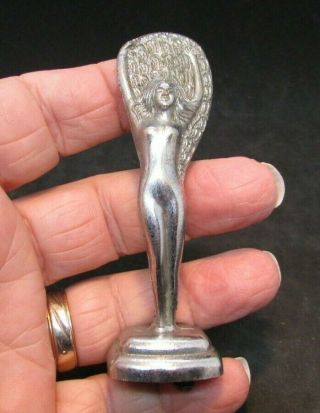 Vintage Art - Deco Female Nude Trophy Topper Or Decoration - Approx.  3.  5 " Tall