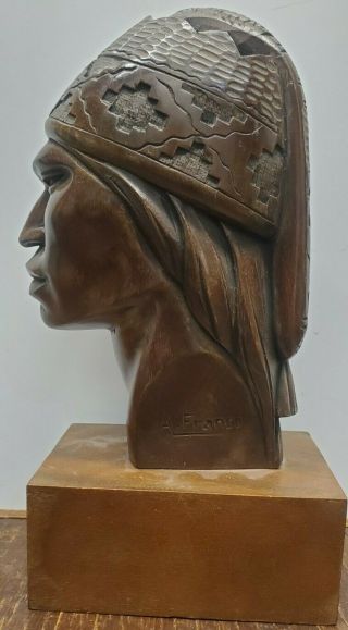 A.  Franco Bolivia Wood Carving