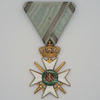 Bulgaria Roayla Medal Military Order Of Bravery Class 3 Grade 2 Class