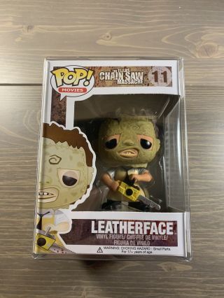 Funko Pop Leatherface 11 Texas Chainsaw Massacre Vaulted,  Protector Authentic