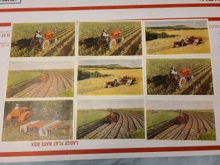 9 Vintage Allis Chalmers Postcards Advertising Tractor Farm Farming Ac Rc M Wc