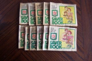 S & H Green Stamp Books All Filled 4 Different Options And Loose Stamps