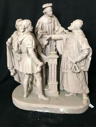 John Rogers Group Statue Statuary " It Is So Nominated In The Bond "