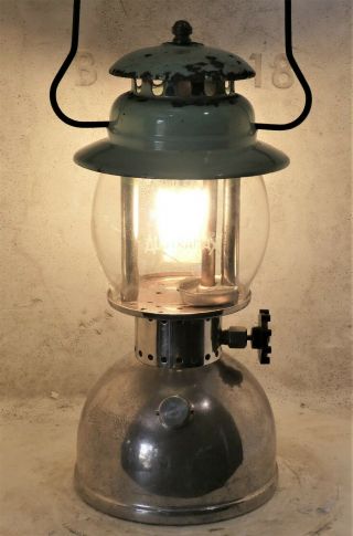 Old Austramax 3/300 Kerosene Lantern,  With Seals,  Burns Brightly.