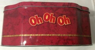Oh Henry Chocolate Bar Christmas Santa With Toy Sack Tin Red 