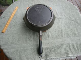 Wagner Ware Cast Iron Wood Handle Skillet