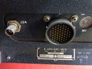 R - 1149/ARC - 58 (V) HF MILITARY RADIO RECEIVER 2 - 30 MHZ P/O AN/ARC - 58 & AN/TRC - 75 6