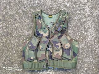 Yugoslavia/serbia/balkan War Army M99 " Ak " Combat Vest In M93/m89 Woodland Camo