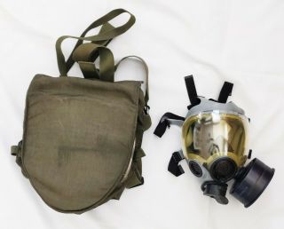 Us Military Mcu - 2/p Gas Mask Field Chemical Biological Medium Bag & Element