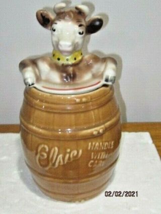 Elsie The Cow Cookie Jar In A Barrel
