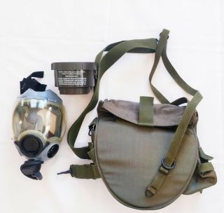 Us Military Mcu - 2/p Gas Mask Field Chemical Biological Large Bag & Element