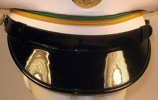 US Army Military Police MP White Service Dress Uniform Hat Cap 7 1/4 58 3