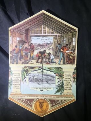 Buckeye Mechanical Trade Card Victorian Aultman Miller Akron Ohio 1889