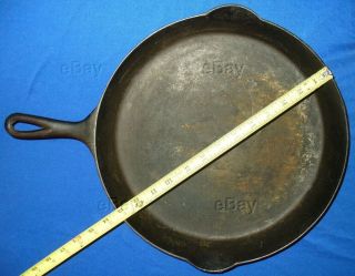 Estate Fresh Antique Cast Iron Erie 719 Skillet 12 Ring Early Griswold Fry Pan