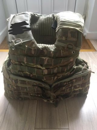 British Army Mk4 Osprey Body Armour Complete With Kevlar Inserts And Plates